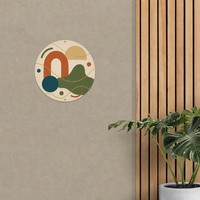 Plaque murale moderne à motif géométrique imprimé UV en aluminium pour la maison, le bureau et le studio