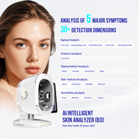 Cermin Kecantikan Pintar Pemindai Wajah Analisis Kulit AI Diagnostik Android Mesin Analisa Kulit Wajah Komersial untuk Klinik Spa