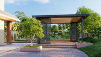 Pergola manuelle en aluminium, prix d'usine, durabilité toutes saisons, pour jardin, terrasse, balcon - Résistante aux intempéries, personnalisable
