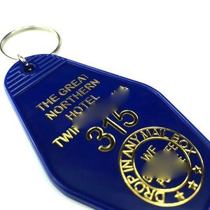 Factory Direct High Quality Retro Inspired Motel Keychains Custom Hotel Keychains - Product Image 4