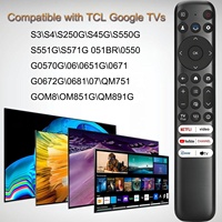 Control Remoto Infrarrojo RC813 Compatible con TCL Smart Google TV, Compatible con televisores inteligentes TCL UHD HDR LED QLED 4K