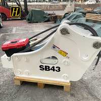 Casse-roche hydraulique de type rétrocaveuse SB43 pour excavatrices de 6 à 9 tonnes ZX55USR ZX60C ZX70 ZX75 – Outil de démolition robuste