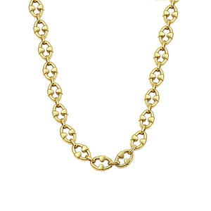 Stainless Steel Geometric Hollow Oval Necklace Chain Splicing Unisex Luxury Jewelry Daily Gift - Product Image 5