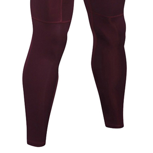 Nouveau Legging Thermique de Course pour Homme, Couche de Base Compressante Unie, Coupe Ajustée, Noir, Anti-Humidité, Extensible dans les Quatre Sens - Product Image 3