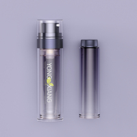 Flacon pompe sans air en PET cylindrique recyclable de haute qualité, 30 ml, 50 ml, pour crème, sérum, lotion, contenant cosmétique