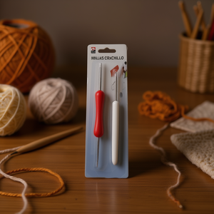 Mnj Crochet Hook Set 2Pcs With Red And White Handle For Knitting And Crochet Crafts - Product Image 3