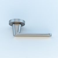 Poignée de porte à levier moderne de haute qualité en alliage de zinc Yali, résistante à l'eau, pour portes de salle de bain, de salle humide et de douche, anti-rouille