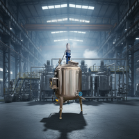 Cuve de mélange industrielle avec agitateur, mélangeur cosmétique, machine à fabriquer des lotions corporelles, machine à mélanger le shampoing