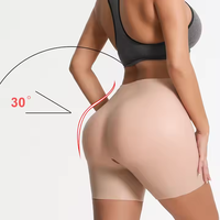 Leggings taille haute sans couture pour femmes grandes tailles, avec rembourrage fessier en silicone doux, finesse optimale, antibactérien, respirant, élégant