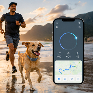 Localizzatore GPS per Animali Domestici Qcool con Conteggio Passi, Monitoraggio del Sonno, Gestione Cloud, Tracciamento ad Alta Precisione, Fornitura all'Ingrosso, Geo-Fence e Monitoraggio in Tempo Reale - Product Image 1
