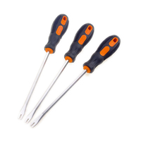 Kekerasan tinggi Cr-V bengkok 2 3mm sekrup kuku Remover penarik Pry bar obeng 6 "inci 150mm batang penghancur alat linggis