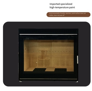 Stufa a Legna Moderna in Acciaio per Interni <span class=keywords><strong>con</strong></span> Rivestimento Elegante, <span class=keywords><strong>Riscaldamento</strong></span> Invernale Stile Arredamento - Product Image 6