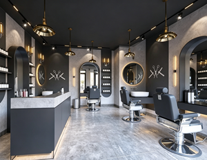 Luxury Salon Full Room Custom High Quality Professional Beauty Shop Interior Design Salon Furniture One-stop Shop Renovation - Product Image 1
