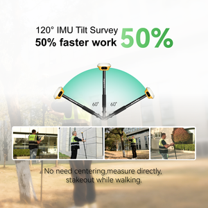 Récepteur de topographie AR SingularXYZ L1 Haute Précision GNSS RTK avec Repérage AR 60 °   Module de mesure d'inclinaison IMU pour la cartographie de chantier - Product Image 2