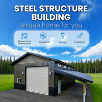 Estructura de Acero Prefabricada, Estructura Metálica, Construcción de Estructura de Acero para Uso Residencial o Comercial, Estructura de Vivienda