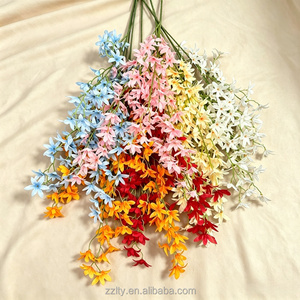 Orchidées artificielles luxueuses multicolores à tige unique avec longues tiges pour mariage, rentrée scolaire, Noël, décoration de scène - Product Image 5