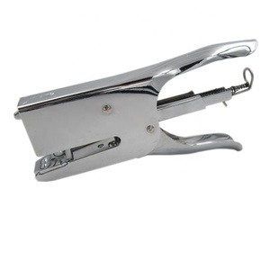 Molto professionale heavy duty cucitrice pinza in acciaio laminato a freddo tenuto in mano cucitrice a pinza con il colore argento - Product Image 1