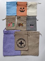 Sac en lin personnalisé avec cordon de serrage, écologique, en toile de jute, pochette cadeau, sac en toile de jute pour bijoux, pour la promotion, les cadeaux de mariage, l'emballage