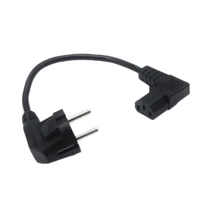 IEC C13 Angle Plug Cn Ac Power Cord Cable 3pin Cable Connector For Printer Mainframe Computers Power Cable