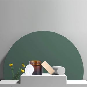 Tarros de Vidrio Ámbar Vacíos de 5g-100g con Logotipo Personalizado, con Tapa de Bambú, para Crema Facial y de Ojos, Envases para el Cuidado de la Piel - Product Image 3