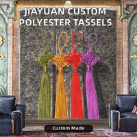 JIAYUAN – Nouveauté : Pompon suspendu en nœud chinois 100 % polyester, idéal pour la décoration intérieure, les marque-pages, les accessoires vestimentaires, les rideaux et les textiles (CN)