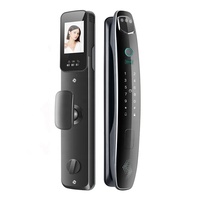 Cerradura Inteligente para Puerta con Wifi y NFC Tuya, Reconocimiento Facial 3D, Cámara de Seguridad Automática para Exteriores, Resistente al Agua, para Entrada Principal