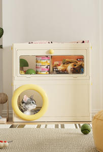 บ้านแมวอเนกประสงค์พร้อมที่เก็บของ - <span class=keywords><strong>คอนโด</strong></span>สัตว์เลี้ยงในร่มพร้อมที่ลับเล็บและพื้นที่พักผ่อน เฟอร์นิเจอร์แมวประหยัดพื้นที่ - Product Image 3