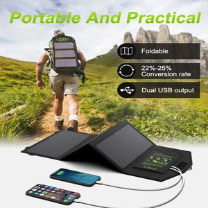 Portable Monocrystalline 900D Folding Solar Panel 21W 20W 5.<b>5V</b> <b>5V</b> 6V Charger for Outdoor Camping Hiking With USB2.0 or <b>USB</b> 3.0 - Product Image 5