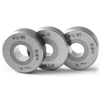 Calibrador de acero de tungsteno, anillo Maestro de carburo de un solo extremo, calibradores de enchufe liso GO NOGO