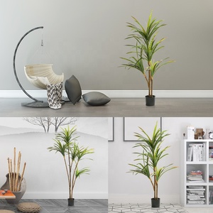 Verde artificiale Dracaena Marginata albero <span class=keywords><strong>in</strong></span> <span class=keywords><strong>vaso</strong></span> di plastica di Design pianta d'<span class=keywords><strong>appartamento</strong></span> - Product Image 2