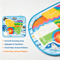 Tapis de dessin à l'eau magique réutilisable, bloc de peinture éducatif, jouet de coloriage aquatique, cadeau portable pour les tout-petits, garçons et filles