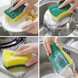 Dishwashing Sponge Rectangle Kitchen Cleaning Pad For Pots And Pans - Product Image 4
