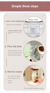 Nhà duy nhất hương vị bảng Top mềm máy làm kem tốt nhất bán thông minh Ice Cream Cone homemaker 1L mềm Ice Cream Maker - Product Image 4