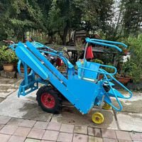 Moissonneuse de maïs mini à une rangée avec ensacheuse automatique, pour travaux sur des cimies de vergers étroites, hauteur de coupe réglable