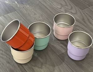304 Stainless Steel Step Beer Mug Single Wall Rolled Edge Portable Metal Cup Outdoor <b>Camping</b> Picnic Drinking Mug Custom Logo - Product Image 3