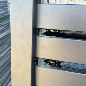 Valla de Privacidad de Aluminio Negra, Fácil de Montar, Sin Excavación, Paneles de Listones Horizontales para Aplicaciones de Seguridad - Product Image 5