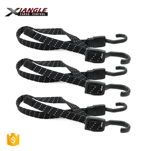 18mm High Tensile Strength Bungee Cord Bungee Strap Hook Elastic Flat Bungee Cord With Hooks