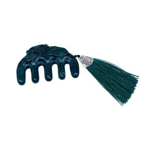 Jade tibétain naturel médecine roi pierre de <span class=keywords><strong>massage</strong></span> avec peigne magnétique - Product Image 2