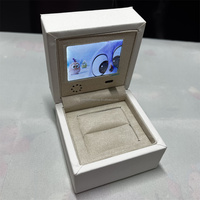 Caja de Anillo Inteligente de Lujo con Pantalla LCD de 2.4 Pulgadas y Logotipo Personalizado para Empaque de Joyería, Regalo de Boda, Compromiso o Propuesta de Matrimonio