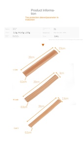 Attelle pour le soin des orteils Housse de protection des doigts en fibre de <span class=keywords><strong>silicone</strong></span> pour le soin des pieds <span class=keywords><strong>Tube</strong></span> de couverture des yeux respirant pour les orteils et les sous-orteils qui peut être coupé - Product Image 6