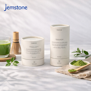 Emballage personnalisé en tube de carton écologique pour parfums, épices, sel, aliments, thé matcha, tube en papier cylindrique de qualité alimentaire - Product Image 2