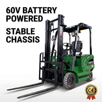 TITAN TFE10 Elektrikli Lityum-İyon Akülü Palet İstifleyici Forklift 1 Ton Pnömatik Lastik 3000mm Kaldırma Kapasitesi Arazi Tipi CE