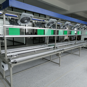 Itechsmt Hướng dẫn sử dụng có thể điều chỉnh điện tử chèn dòng, một mặt PCB chống tĩnh điện lắp ráp băng tải với khung nhôm - Product Image 4