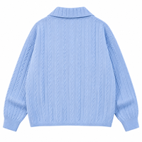 Pull chaud en polaire d'hiver pour homme, cardigan rayé patchwork, manteau tricoté slim, pull de Noël pour homme
