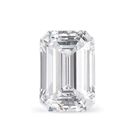 Émeraude de laboratoire certifiée, taille émeraude, fantaisie, légère, percée au laser, pierre précieuse chatoyante pour bijoux de luxe exclusifs