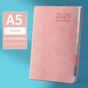 Agenda Spanish Weekly Monthly Planner A5 High Quality Business Organizer Notebook <b>Calendar</b> Diary Journal Plastic Silk - Product Image 4
