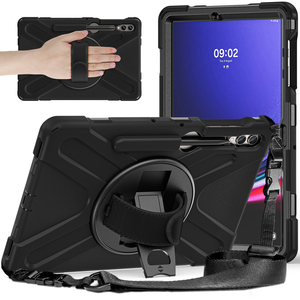 Étui pour tablette de style professionnel pour Samsung S9FE + X610 <span class=keywords><strong>S9</strong></span> <span class=keywords><strong>Plus</strong></span> X810 S8 <span class=keywords><strong>Plus</strong></span> X800 S7 <span class=keywords><strong>Plus</strong></span> T970 S7 FE T730 avec porte-crayon - Product Image 2