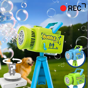 Cámara de Burbujas de Juguete para Niños con Rotación de 360 Grados °   Juguete de Burbujas Automático con <span class=keywords><strong>Base</strong></span> Giratoria, Luces LED y Música, Juguete de Verano para Niños al Aire Libre - Product Image 5