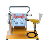 Machine de revêtement en poudre métallique manuelle portable expérimentale Pistolet de revêtement expérimental Petite trémie DY-11 vert