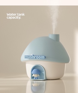 Humidificateur en forme de maison champignon mignon : 2000 mAh, 300 ml, brume nano silencieuse, lumière 7 couleurs, diffuseur USB de bureau pour la maison, le bureau et comme cadeau - Product Image 5
